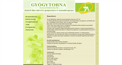 Desktop Screenshot of gyogytornaeger.hu